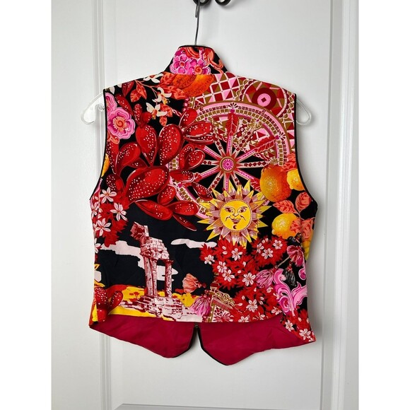 TAPP NEW YORK 100% SILK COLORFUL VESR SIZE LARGE - Picture 5 of 8